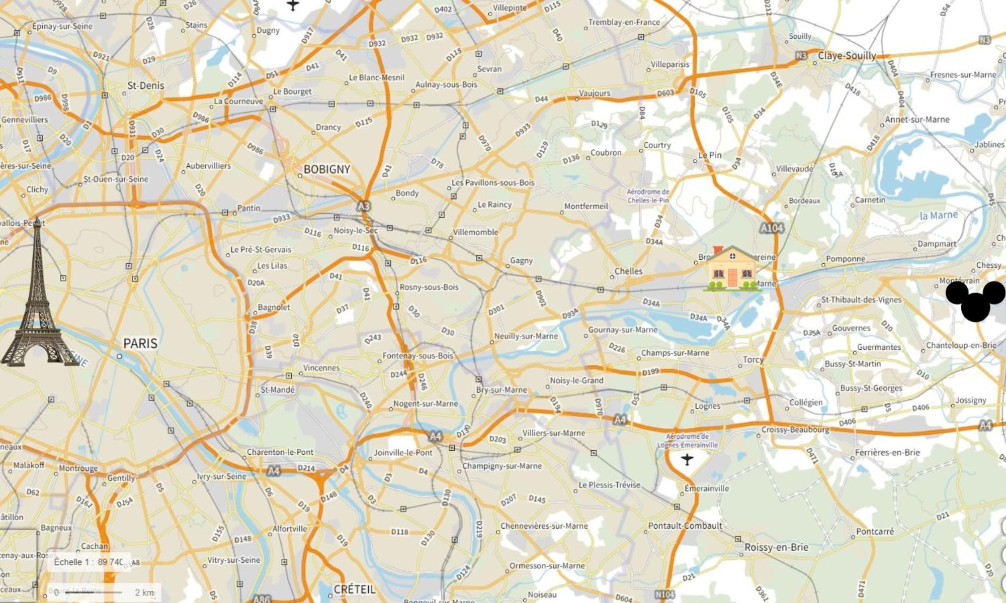 Nid Douillet Entre Paris Et Disney Vaires-sur-Marne Екстериор снимка